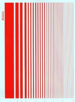 Parallel Stripes Red (9 different widths)