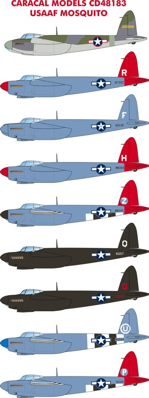 1:48 de Havilland Mosquito in WWII USAAF service