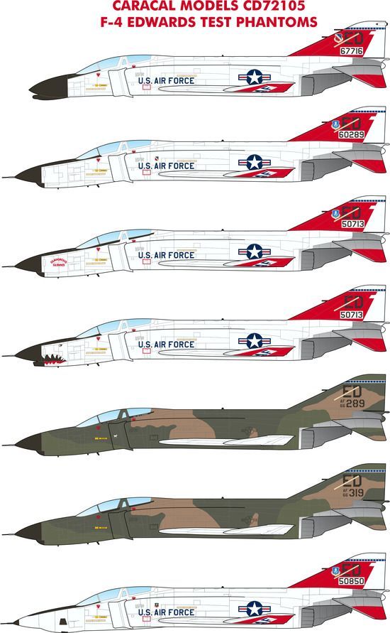 1:72 McDonnell F-4 Phantom Edwards Test Phantoms