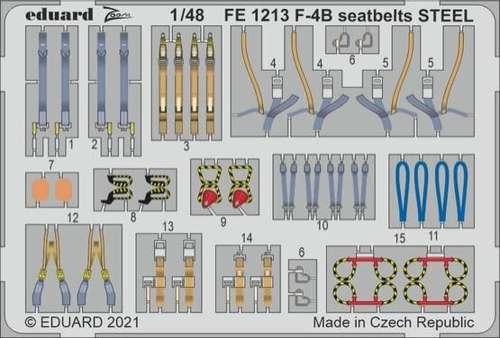 1:48 F-4B seatbelts STEEL