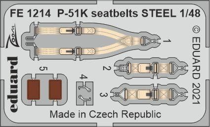 1:48 P-51K seatbelts STEEL