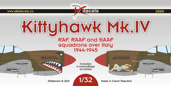 1:32 Curtiss Kittyhawk Mk.IV - RAF, RAAF and SAAF squadrons over Italy 1944-45