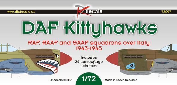 1:72 DAF Kittyhawks - RAF, RAAF and SAAF squadrons over Italy 1943-45