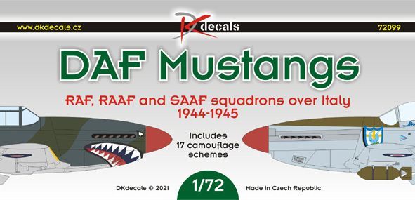 1:72 DAF Mustangs - RAF, RAAF and SAAF squadrons over Italy 1944-45