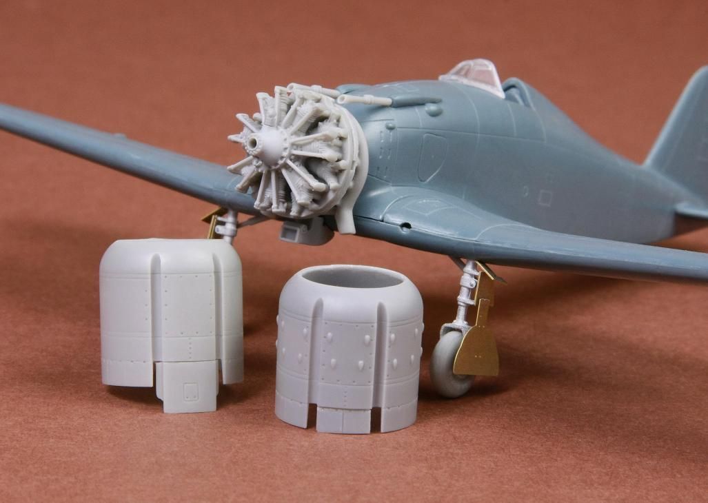1:72 Fiat G.50/bis engine & cowling set for Fly kit