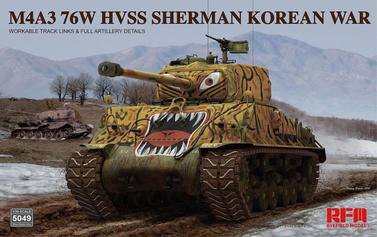 1:35 M4A3 76W HVSS Sherman Korean War