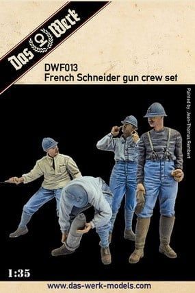 1:35 French Schneider gun crew