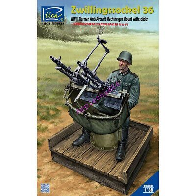 1:35 Zwillingssockel 36 WWII German Anti-aircraft Machine gun