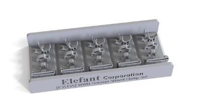 1:35 GERMAN SHOVEL CLAMP SET, FOR 5 VEHICLES