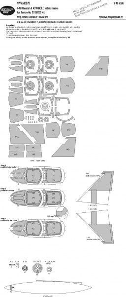 1:48 F-4B Phantom II ADVANCED kabuki masks