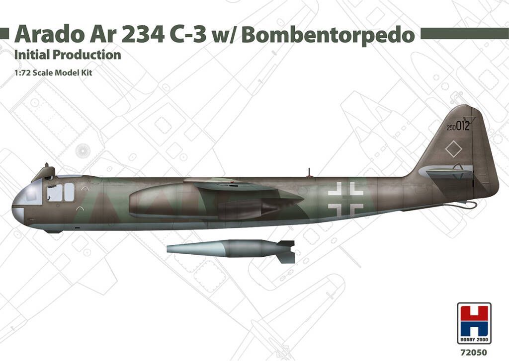 1:72 Arado Ar 234 C-3 w/ Bombentorpedo Initial Production