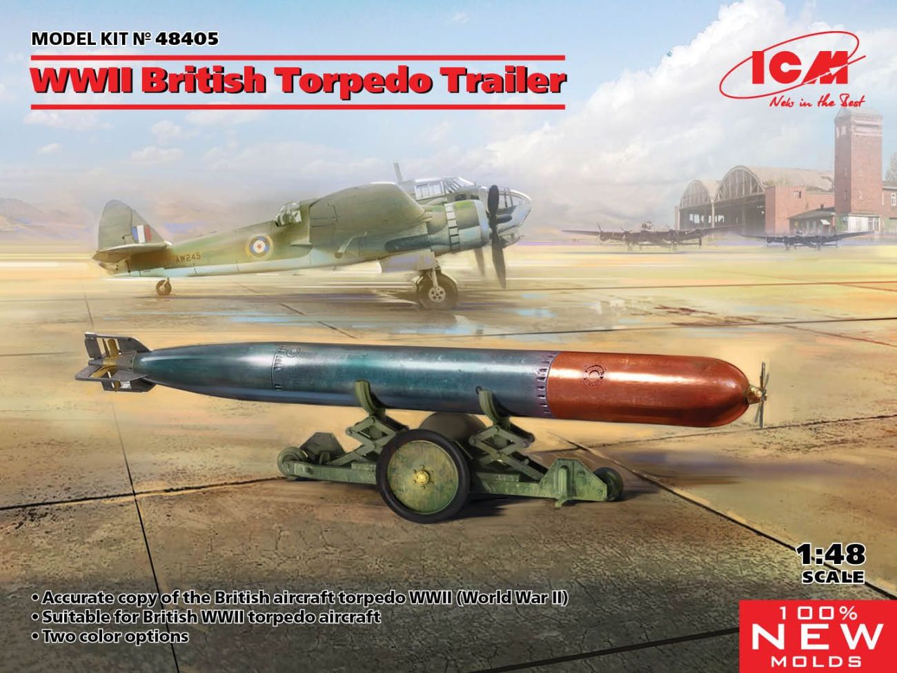 1:48 WWII British Torpedo Trailer