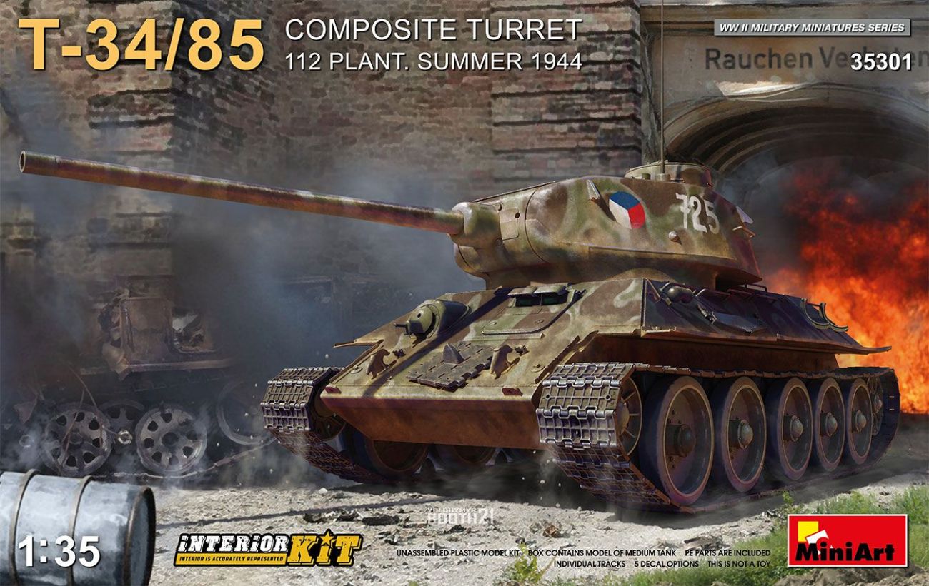 1:35 T-34/85 COMPOSITE TURRET. 112 PLANT. SUMMER 1944 INTERIOR KIT