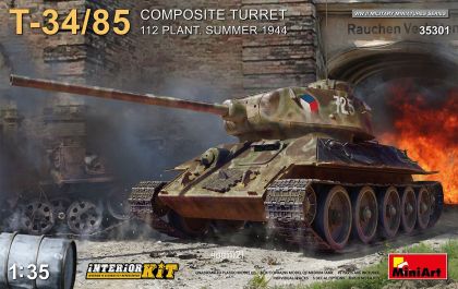 1:35 T-34/85 COMPOSITE TURRET. 112 PLANT. SUMMER 1944 INTERIOR KIT