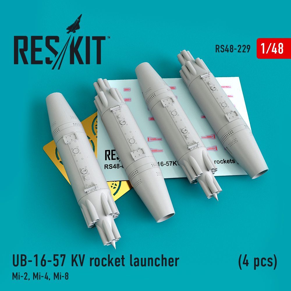 1:48 UB-16-57 KV rocket launcher (4 pcs)