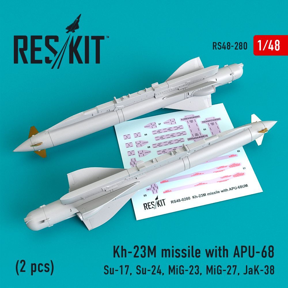 1:48 Kh-23M missile with APU-68 (2 pcs)