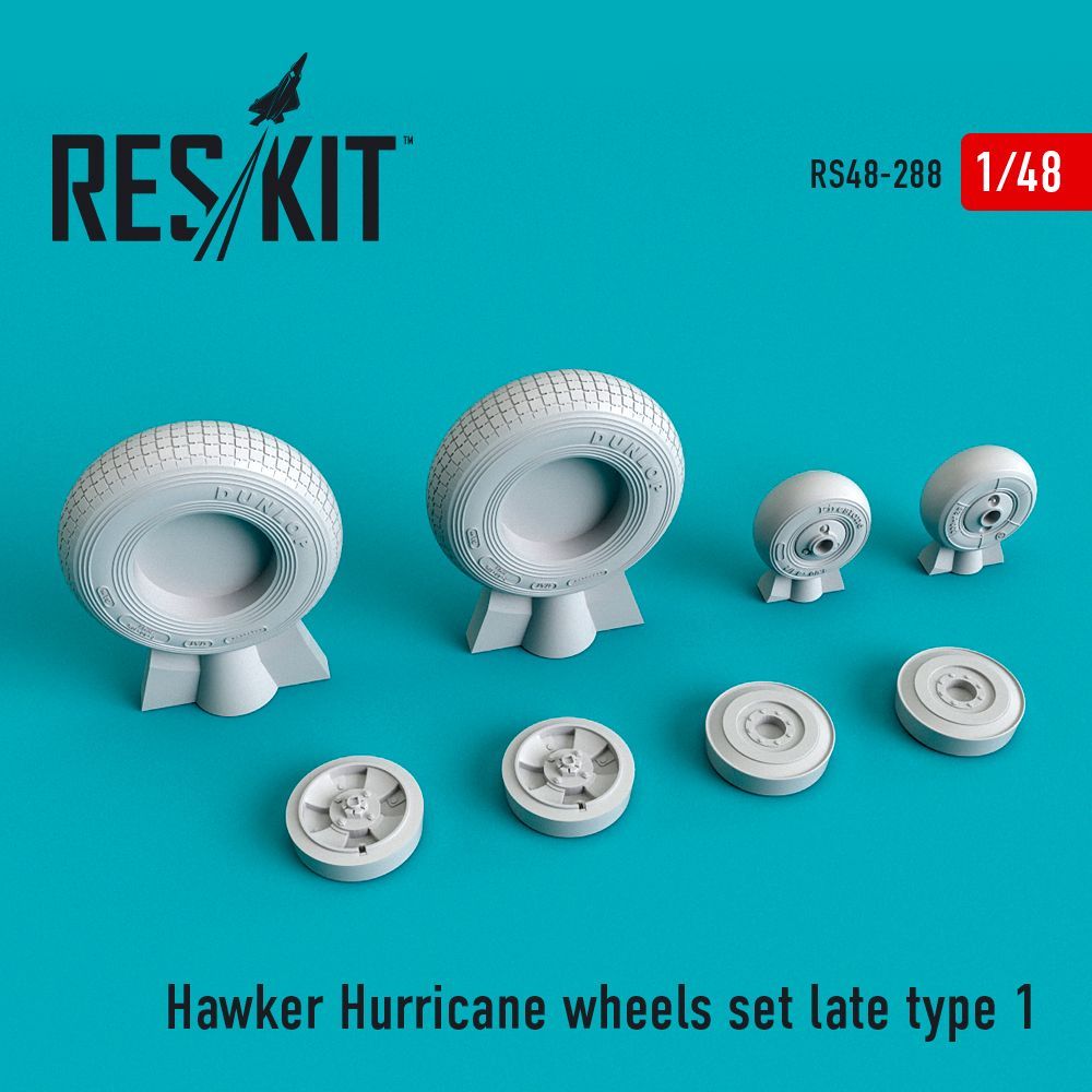 1:48 Hawker Hurricane wheels set late type 1