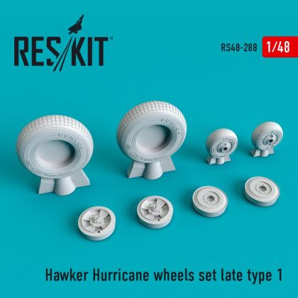 1:48 Hawker Hurricane wheels set late type 1