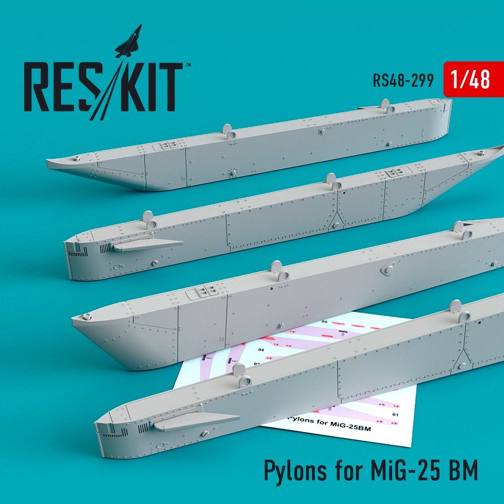 1:48 Pylons for Mikoyan MiG-25BM