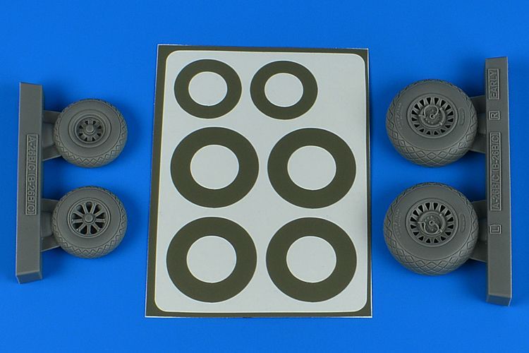 1:48 A-26B/C (B-26B/C) Invader wheels & paint masks early - diamond pattern