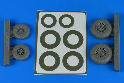 1:48 A-26B/C (B-26B/C) Invader wheels & paint masks early - diamond pattern