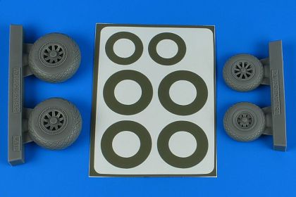 1:48 A-26B/C (B-26B/C) Invader wheels & paint masks late - diamond pattern