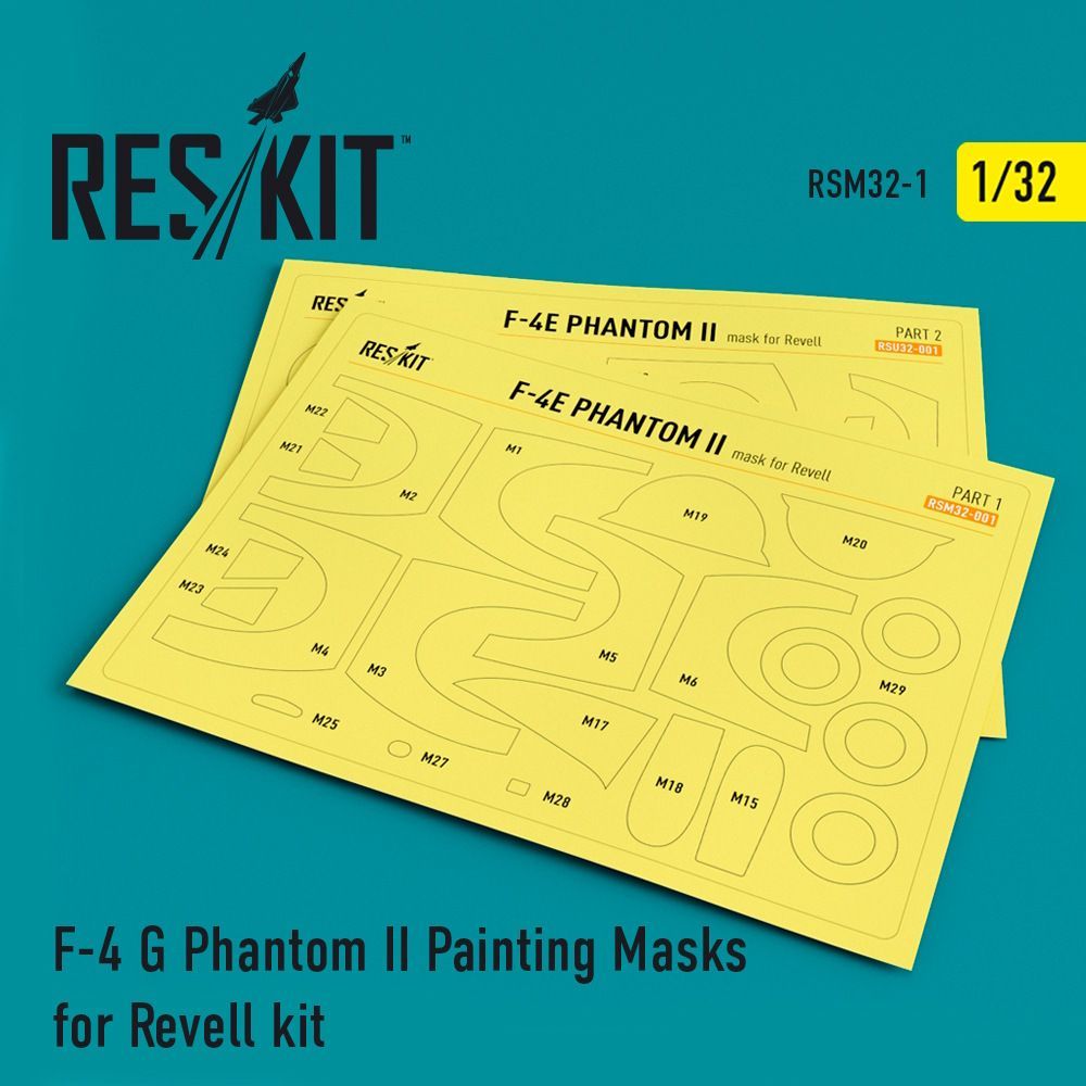 1:32 F-4 G Phantom II Painting Masks for Revell kit