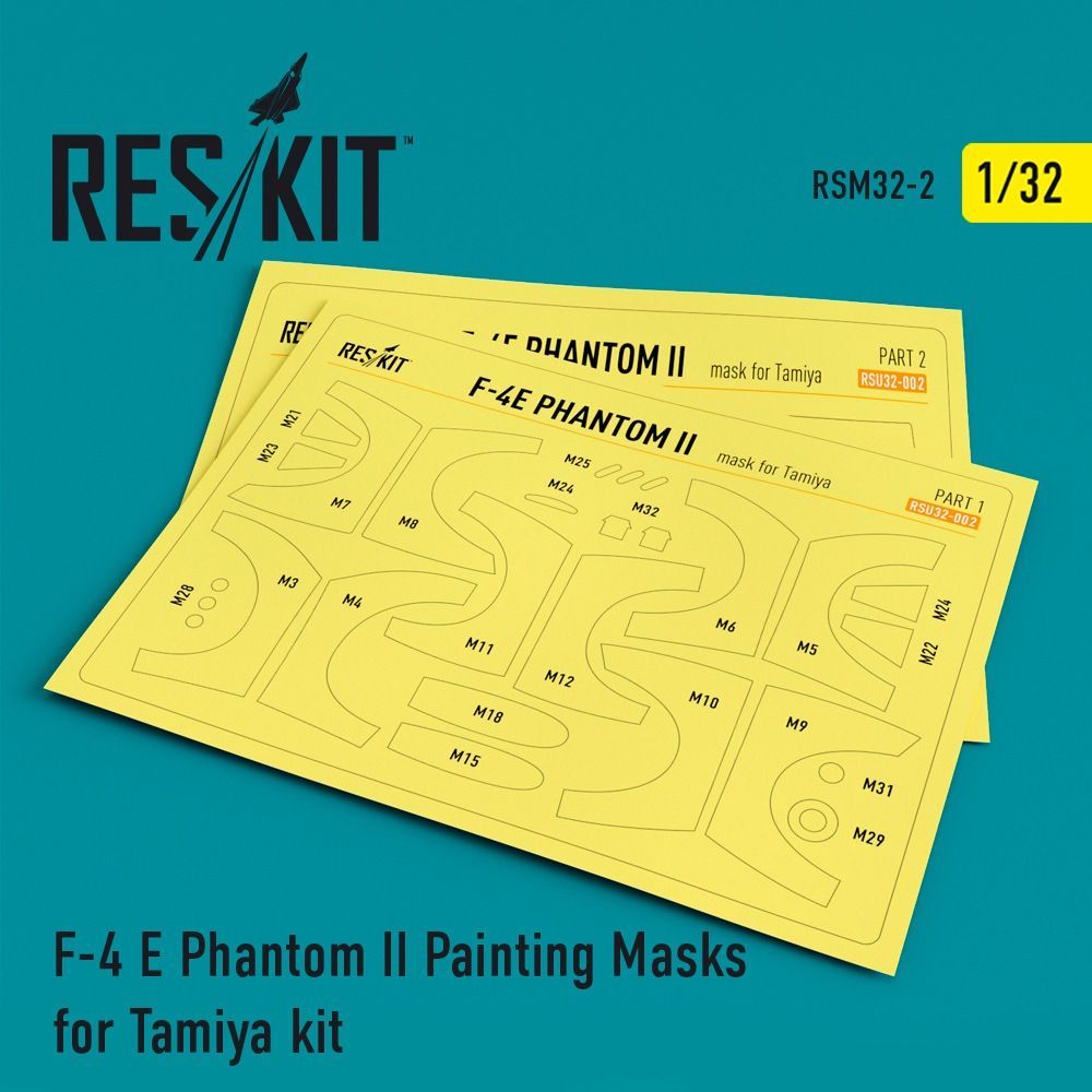 1:32 F-4 E Phantom II Painting Masks for Tamiya kit