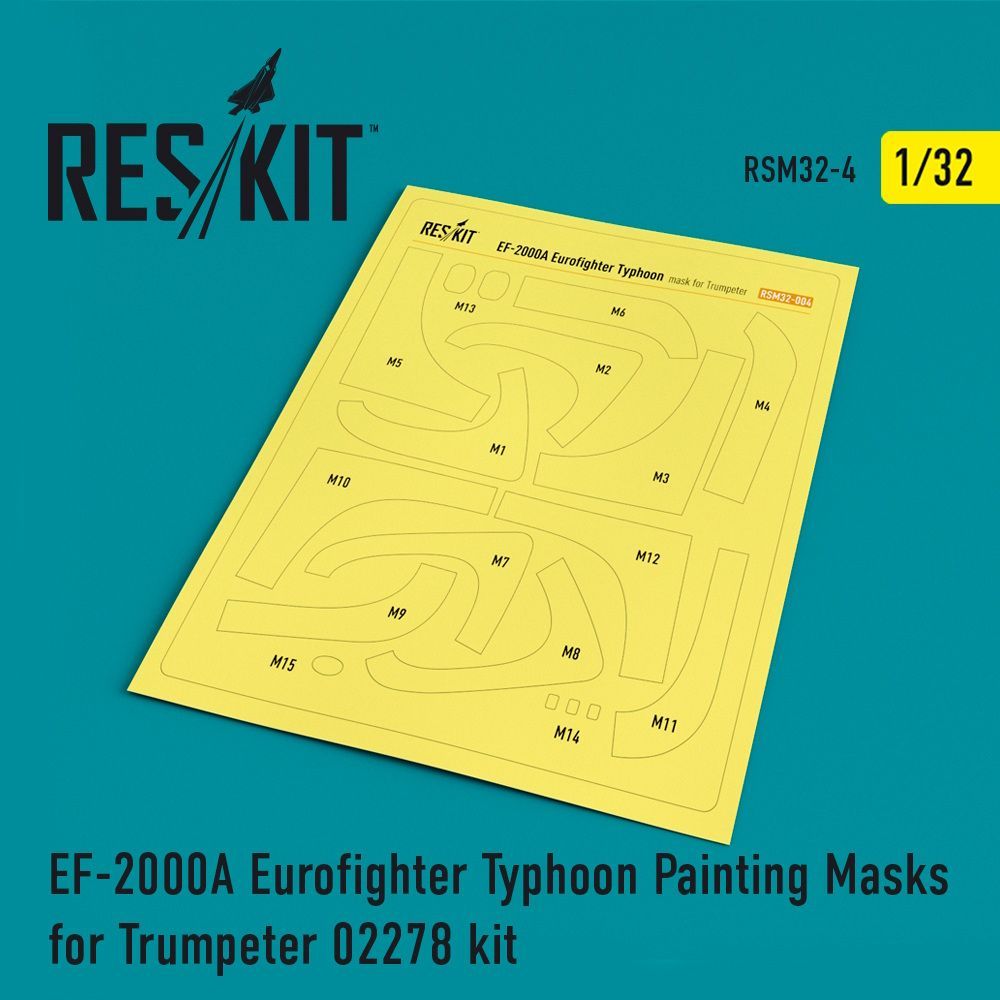 1:32 EF-2000A Eurofighter Typhoon Painting Masks for Trumpeter 02278 kit