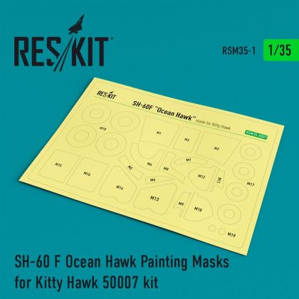 1:35 SH-60 F Ocean Hawk Painting Masks for Kitty Hawk 50007 kit