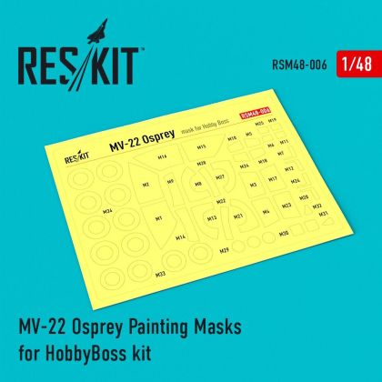 1:48 MV-22 Osprey Painting Masks for HobbyBoss kit