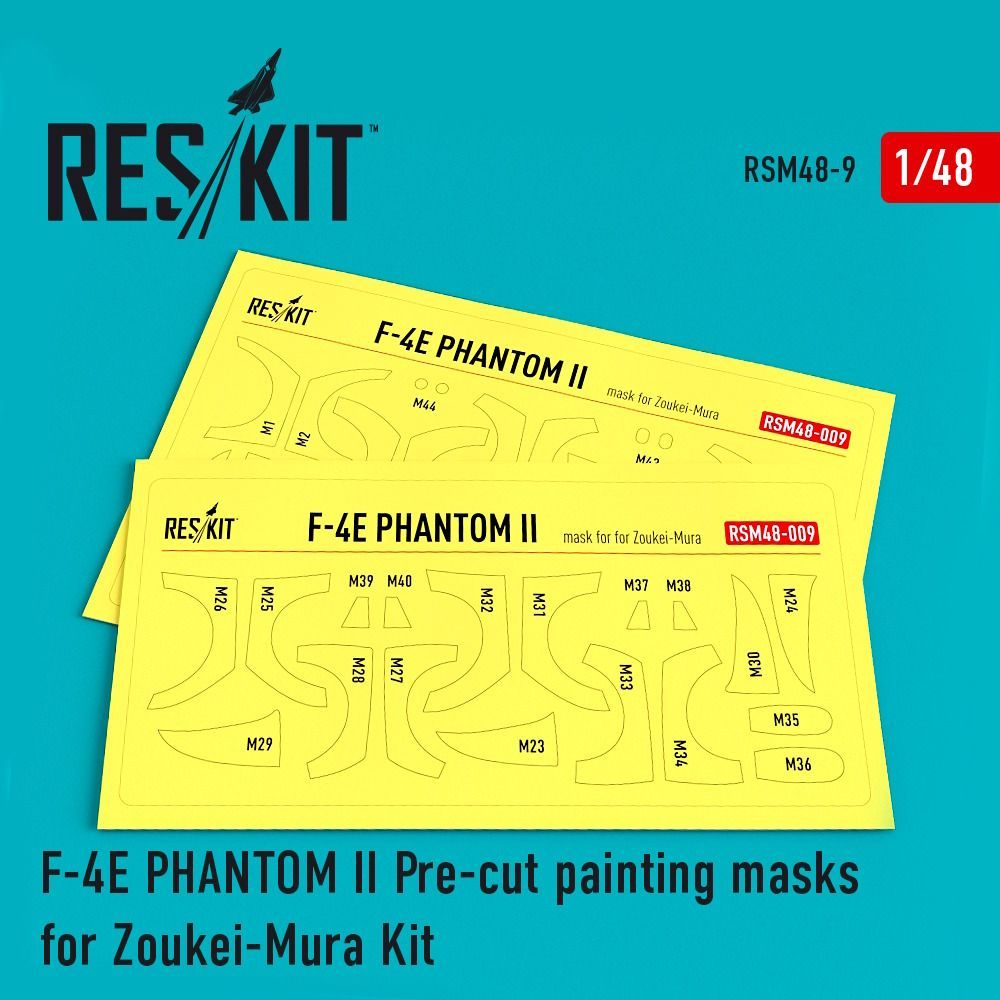 1:48 F-4 (E) Phantom II Pre-cut painting masks for Zoukei-Mura kit