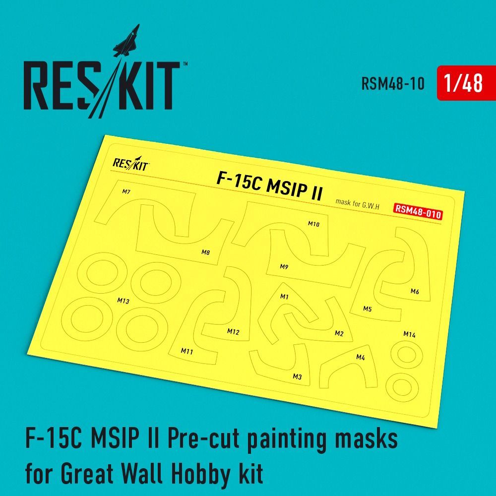 1:48 F-15 MSIP ll Pre-cut painting masks for Great Wall Hobby (L4817) kit