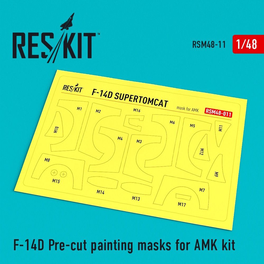 1:48 F-14D Pre-cut painting masks for AMK Kit