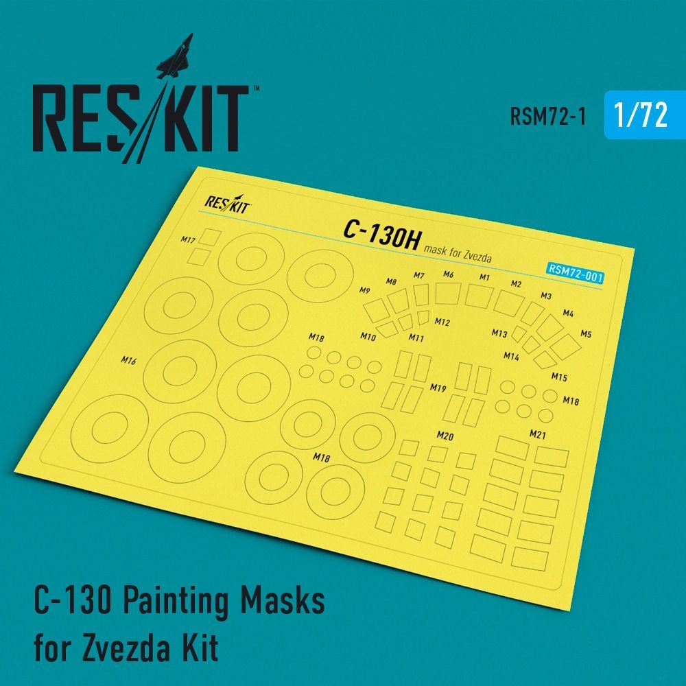 1:72 C-130 Painting Masks for Zvezda Kit