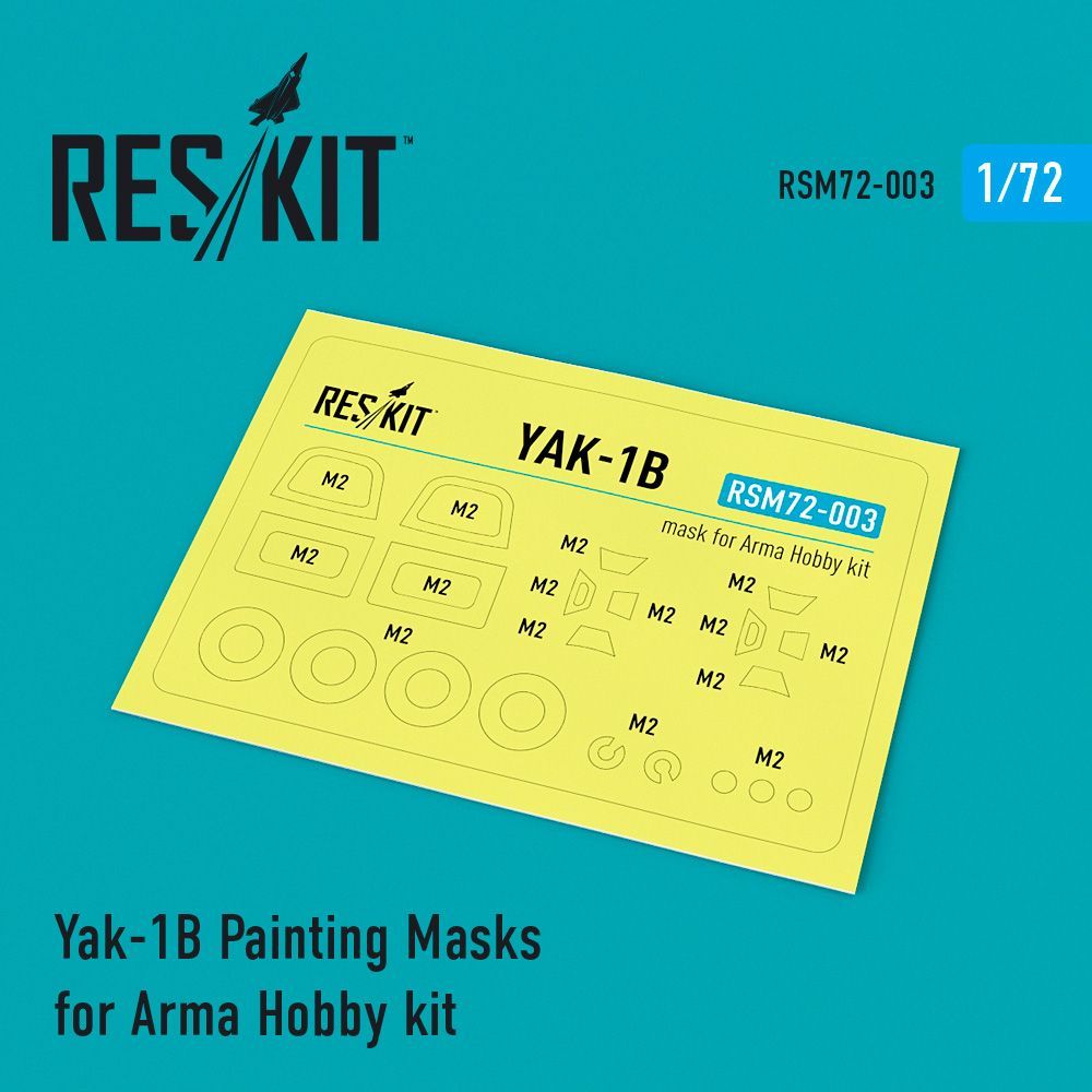 1:72 Yak-1B Painting Masks for Arma Hobby kit