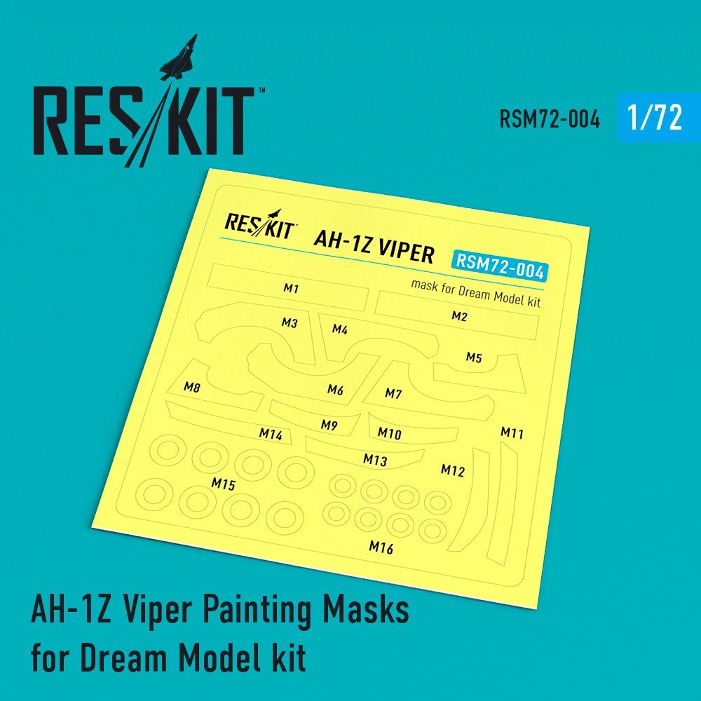 1:72 AH-1Z Viper Painting Masks for Dream Model kit
