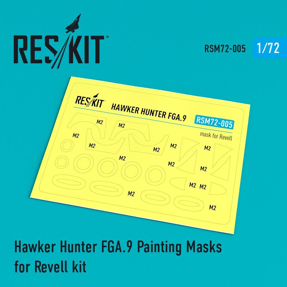 1:72 Hawker Hunter FGA.9 Painting Masks for Revell kit