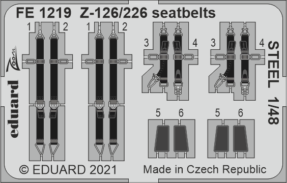 1:48 Z-126/226 seatbelts STEEL