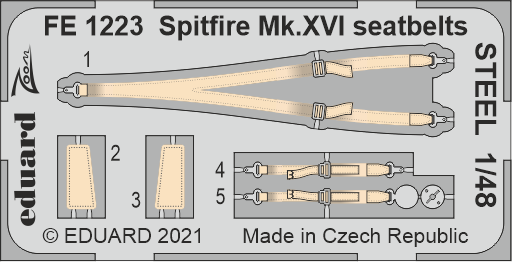1:48 Supermarine Spitfire Mk.XVI seatbelts STEEL