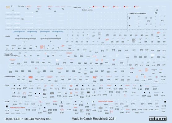 1:48 Mil Mi-24D stencils