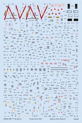 1:48 McDonnell F-4B Phantom stencils