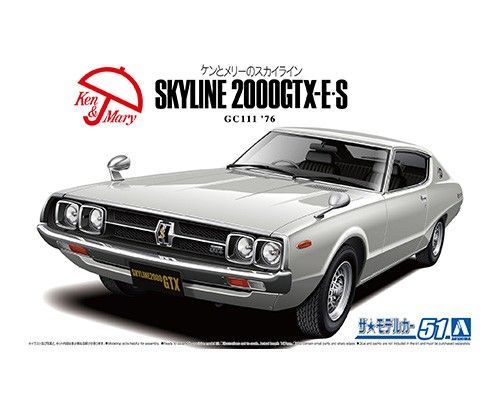1:24 NISSAN GC111 SKYLINE HT2000GTX-E?S '76