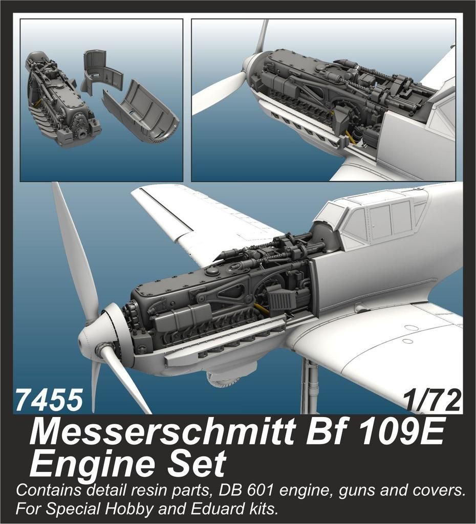 1:72 Messerschmitt Bf 109E Engine