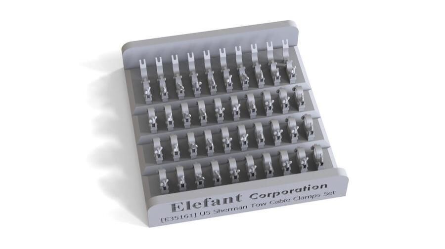 1:35 US SHERMAN TOW CABLE CLAMPS, 40 PCS.