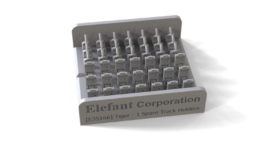 1:35 TIGER I SPARE TRACK HOLDERS, FOR 3 VEHICLES