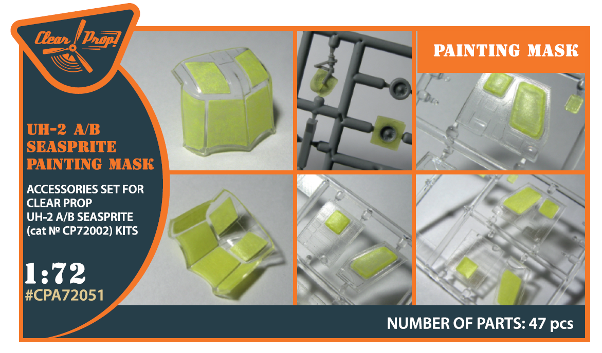 1:72 UH-2 A/B SEASPRITE for CP kit painting mask from 