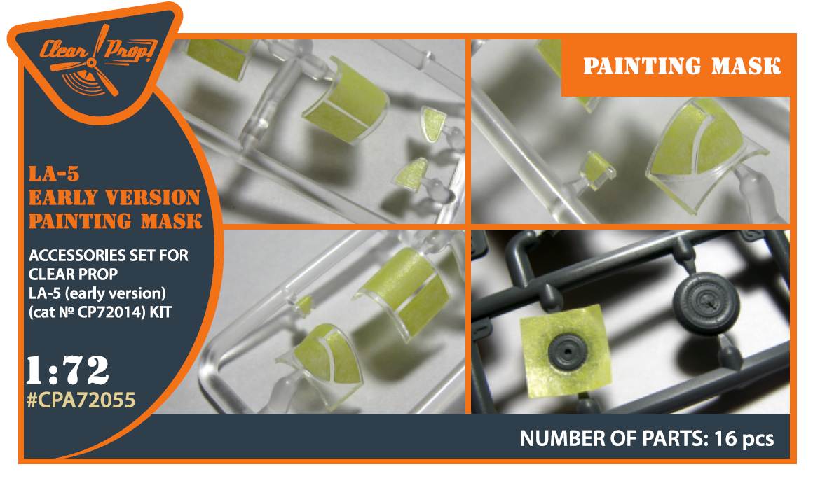 1:72 72 La-5 (early version) painting mask for CP kit 