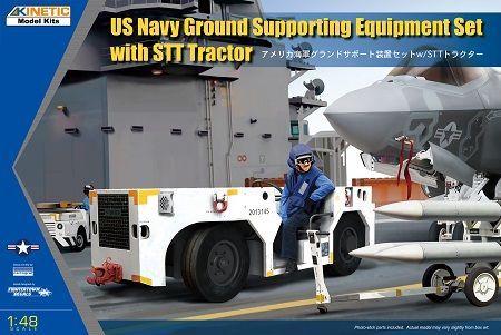1:48 Description:U.S. Navy Ground Supporting Equipment Set with STT Tractor