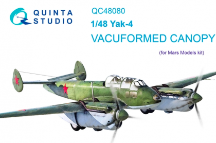 1:48 Yak-4 vacuformed clear canopy